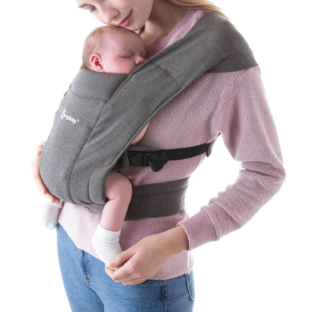 Ergobaby Carrier Embrace Knit Newborn Carrier Heather Grey