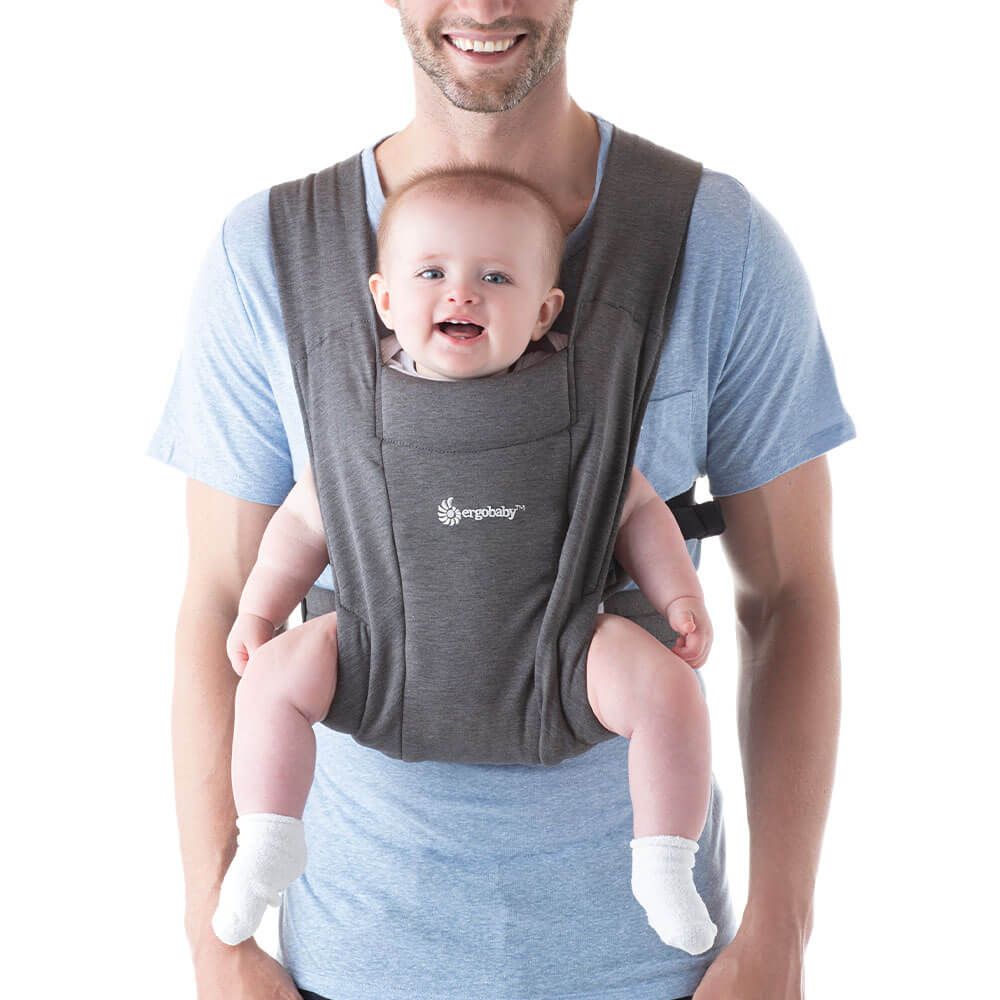 Ergobaby Carrier Embrace Knit Newborn Carrier Heather Grey