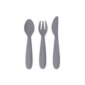 Happy Utensils for Toddlers(Spoon, Fork & Knife) - Grey