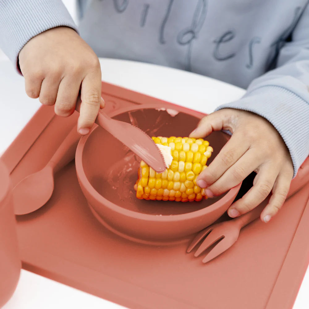 Happy Utensils for Toddlers(Spoon, Fork & Knife) - Sienna