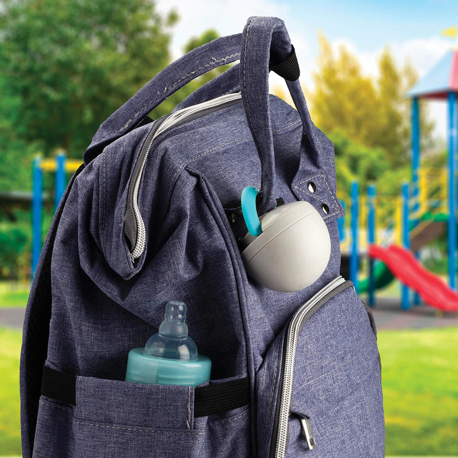 Pacifier Pod- Blue & Grey