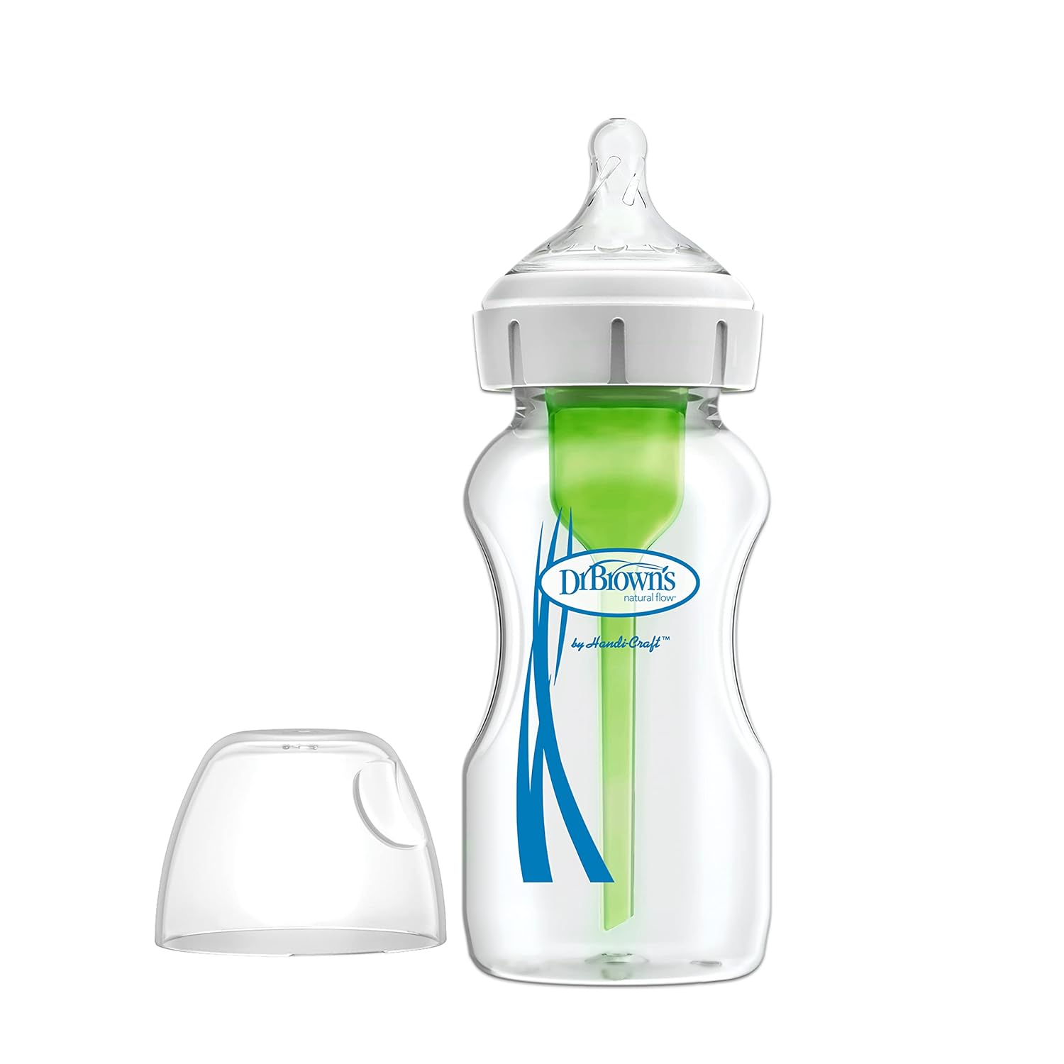 Anti-Colic Options+ Wide-Neck Glass Feeding Bottle