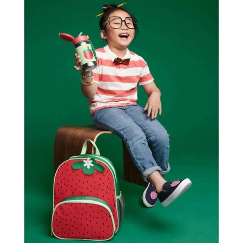 Spark Style Stainless Steel Straw Bottle - Strawberry