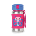 Zoo Stainless Steel Little Kid Straw Bottle - Butterfly