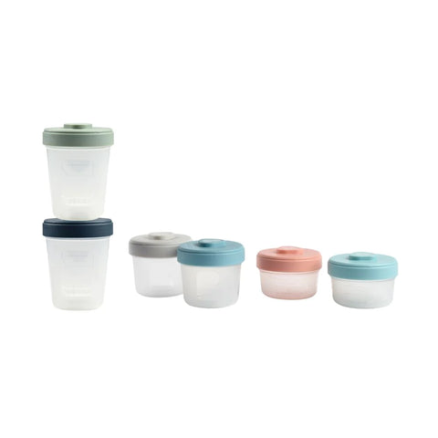 Pro Food Storage Set - 6 Clip Portions (2x90 ml + 2x150ml + 2x250 ml)