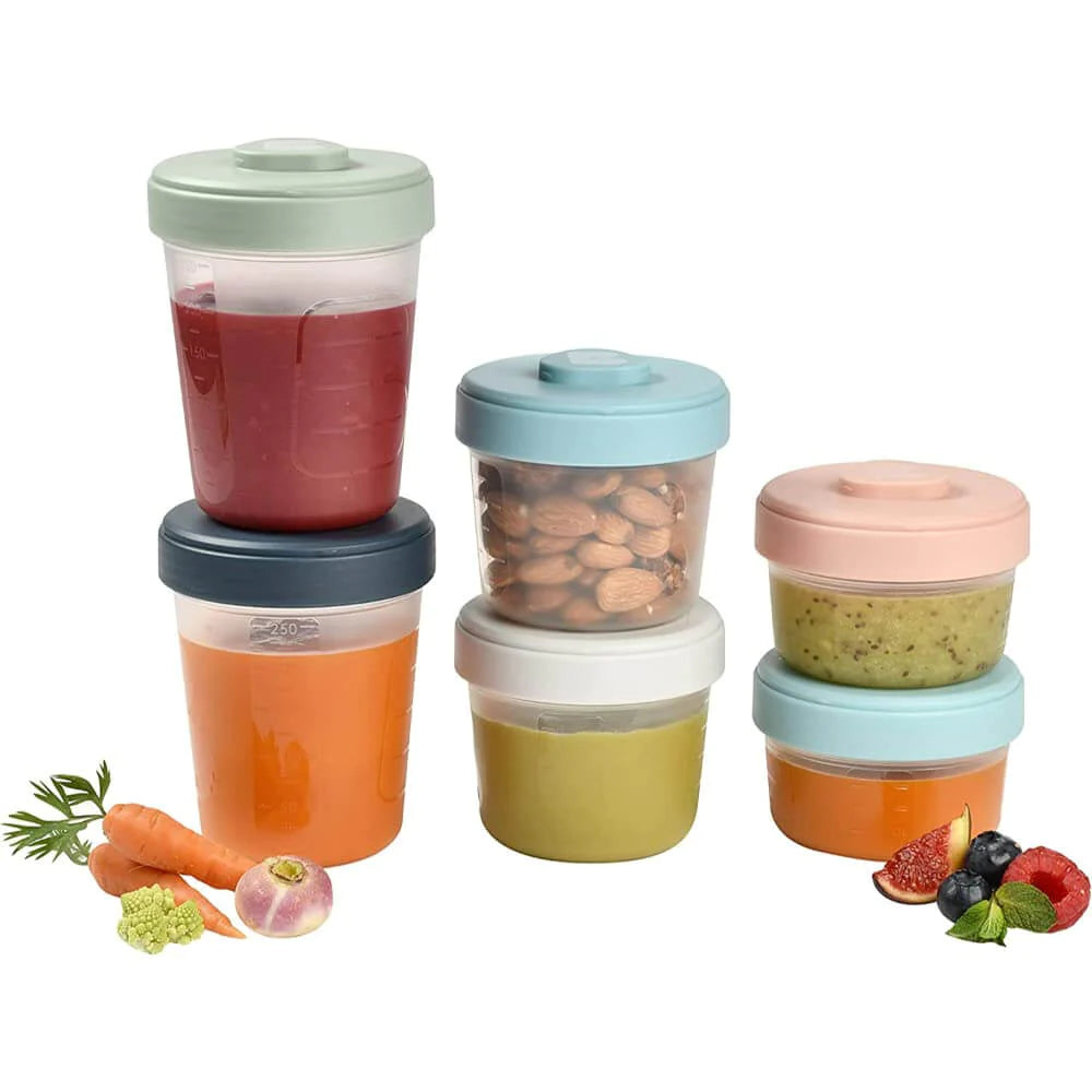Pro Food Storage Set - 6 Clip Portions (2x90 ml + 2x150ml + 2x250 ml)