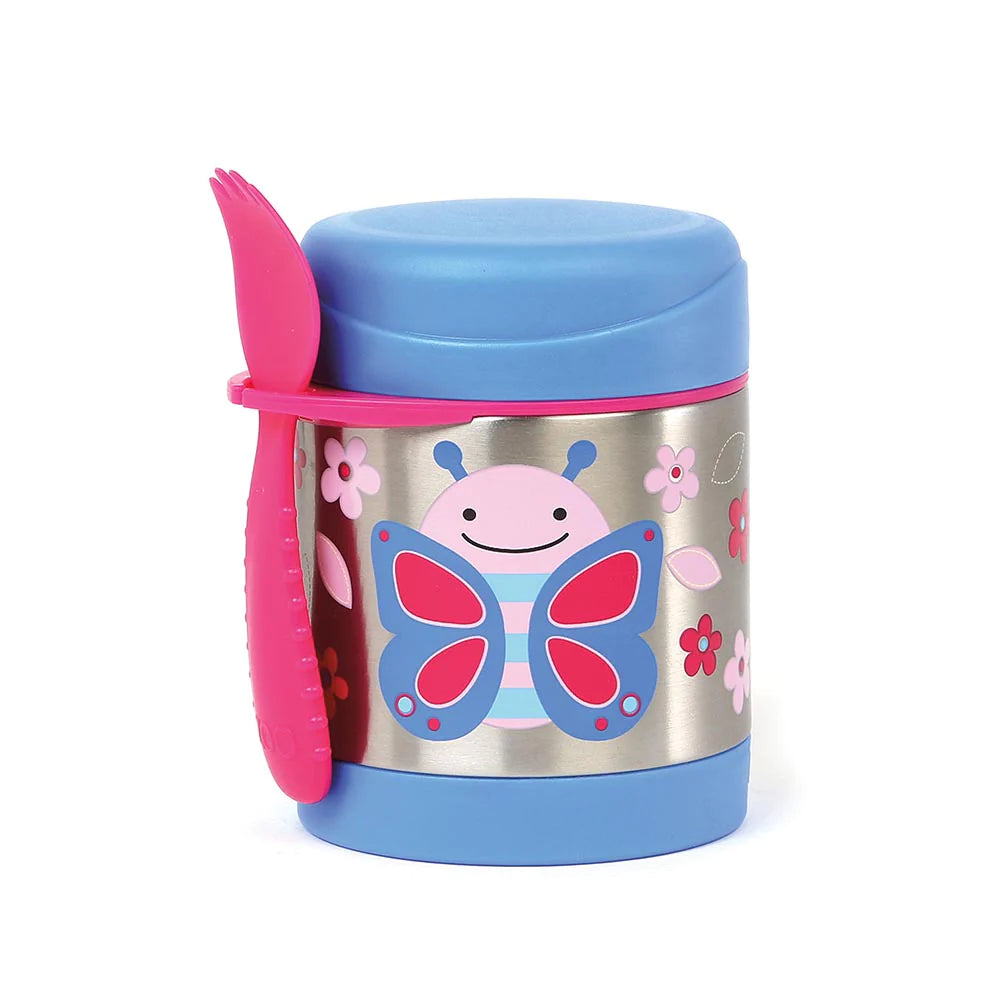 Zoo Insulated Food Jar, 325ml - Butterfly