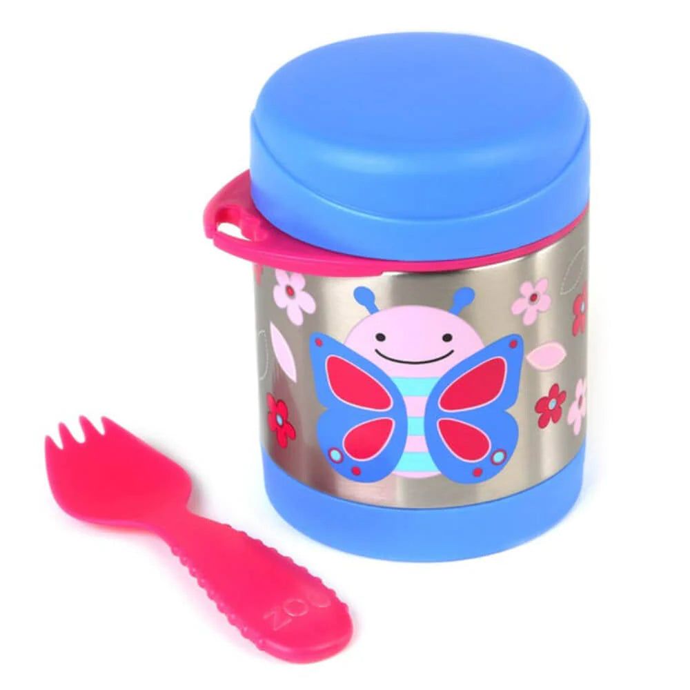 Zoo Insulated Food Jar, 325ml - Butterfly