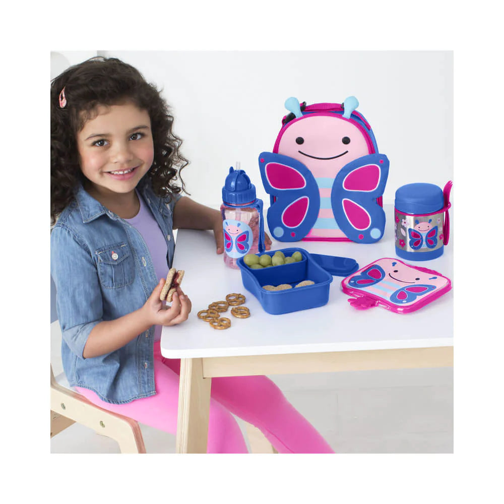 Zoo Insulated Food Jar, 325ml - Butterfly