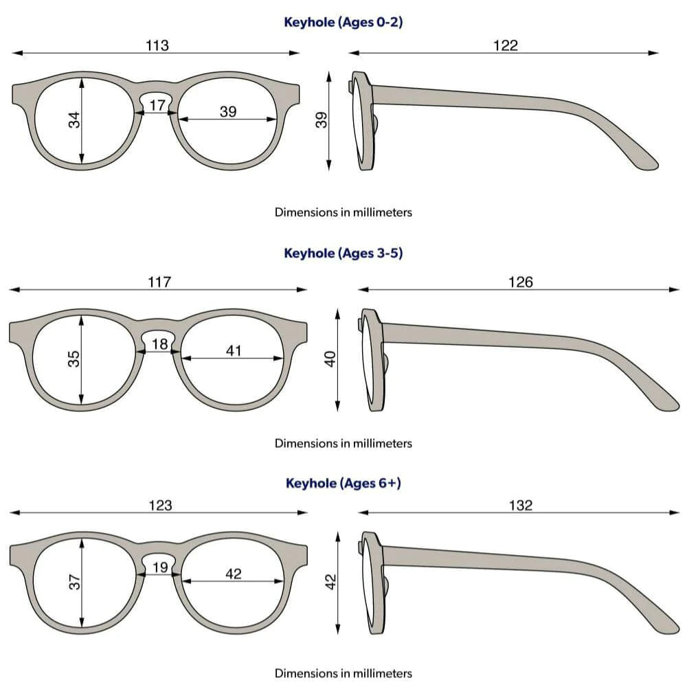 Babiators Blue Light Screen Saver Keyhole Glasses - Out Of The Blue