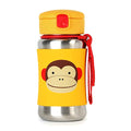 Zoo Stainless Steel Little Kid Straw Bottle - Unicorn , Monkey