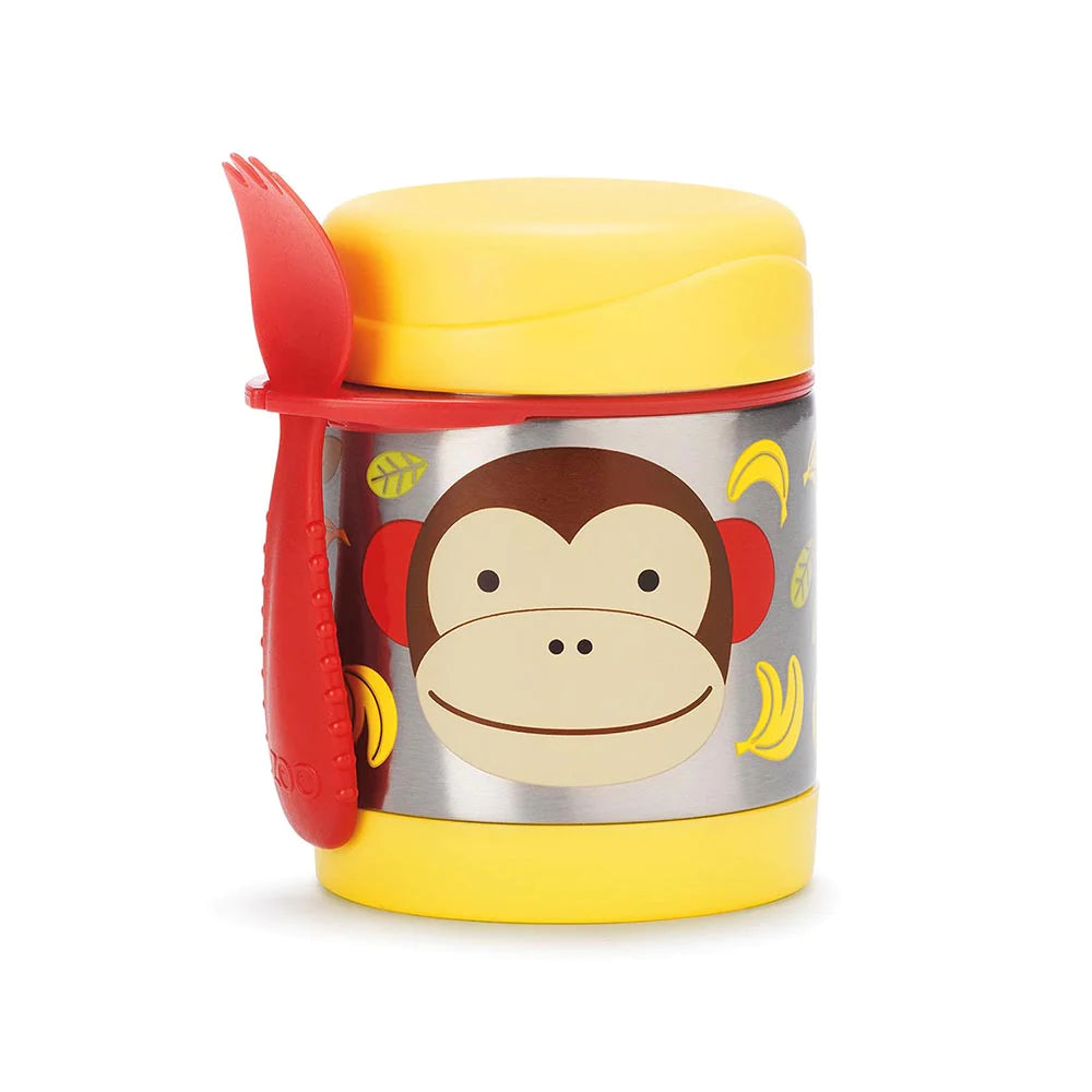 Zoo Insulated Food Jar, 325ml - Monkey