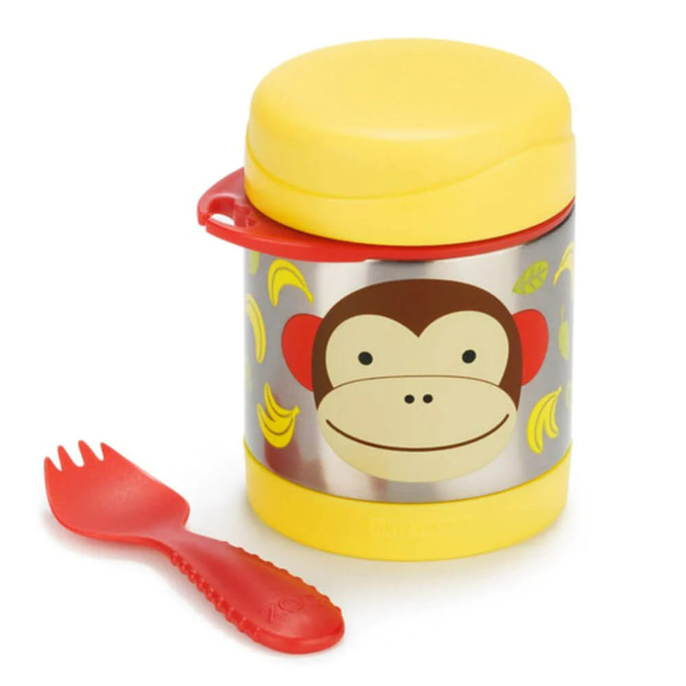 Zoo Insulated Food Jar, 325ml - Monkey