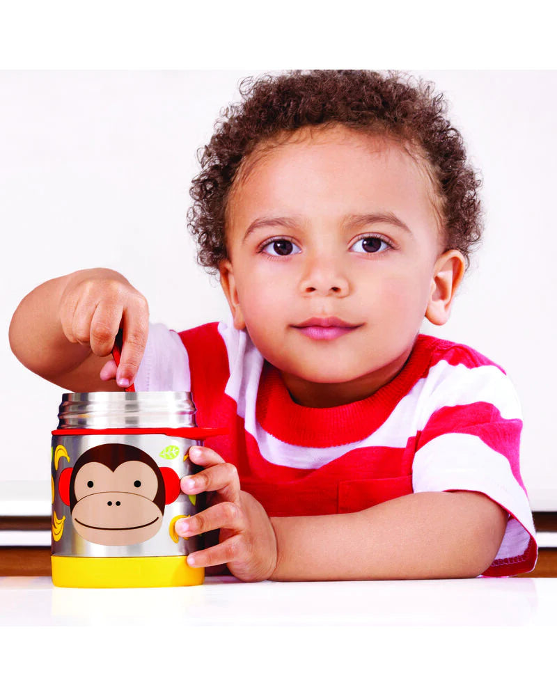 Zoo Insulated Food Jar, 325ml - Monkey