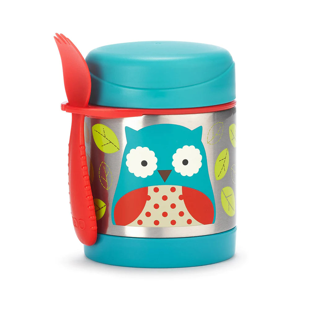 Zoo Insulated Food Jar, 325ml - Owl