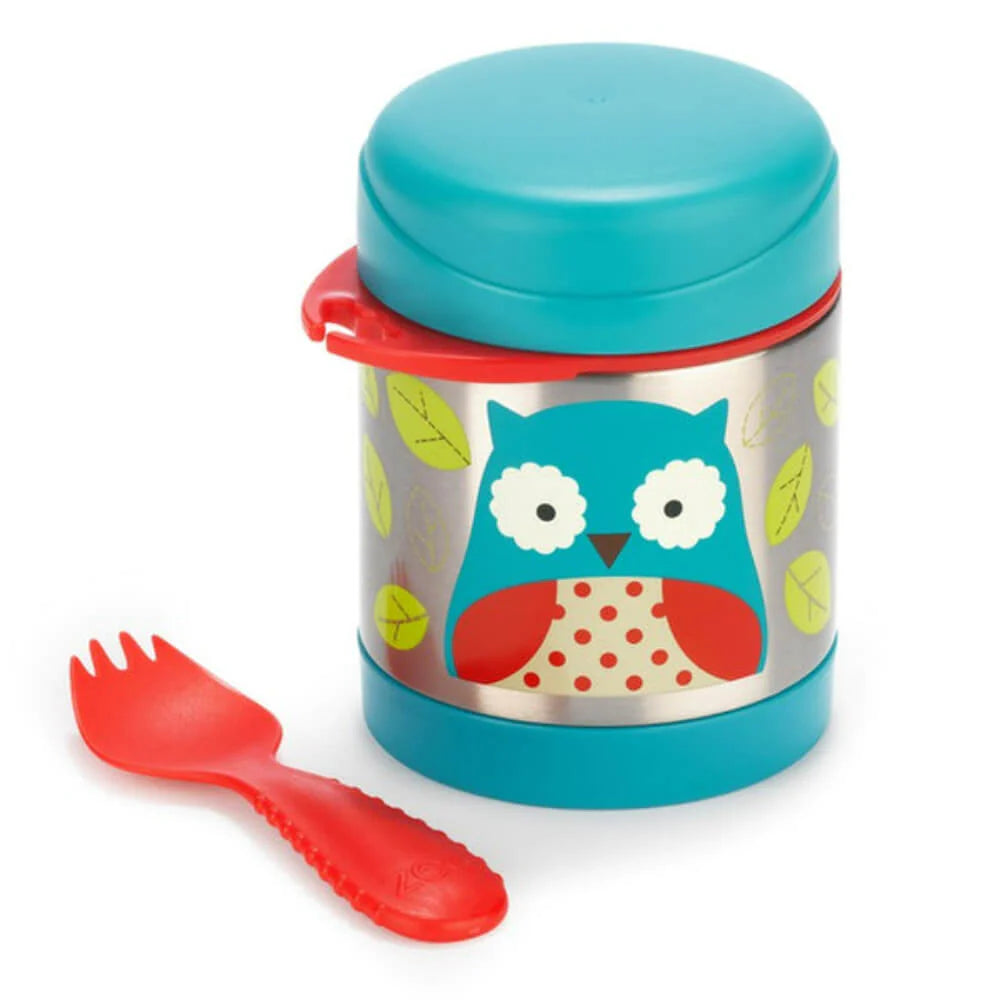 Zoo Insulated Food Jar, 325ml - Owl