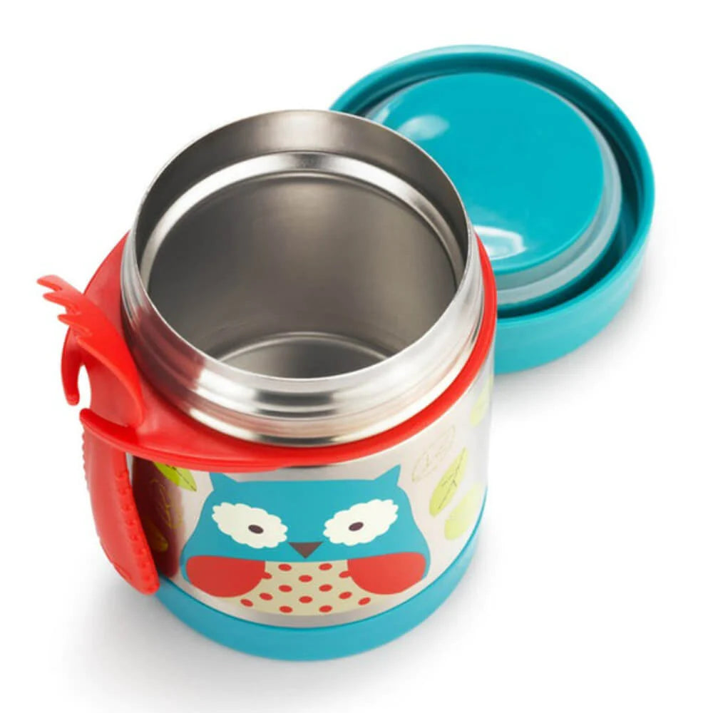 Zoo Insulated Food Jar, 325ml - Owl