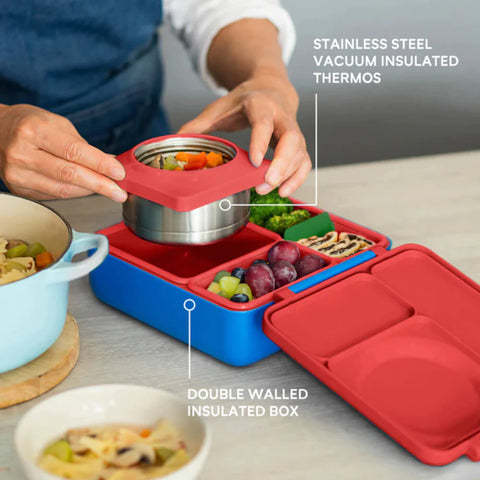 Insulated Bento Lunch Box-Scooter Red