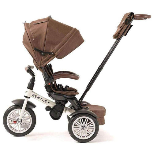 BENTLEY 6-in-1 Baby Tricycle and Stroller - White Satin (Special Edition)