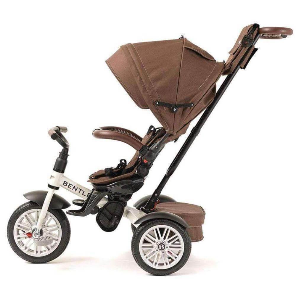 BENTLEY 6-in-1 Baby Tricycle and Stroller - White Satin (Special Edition)