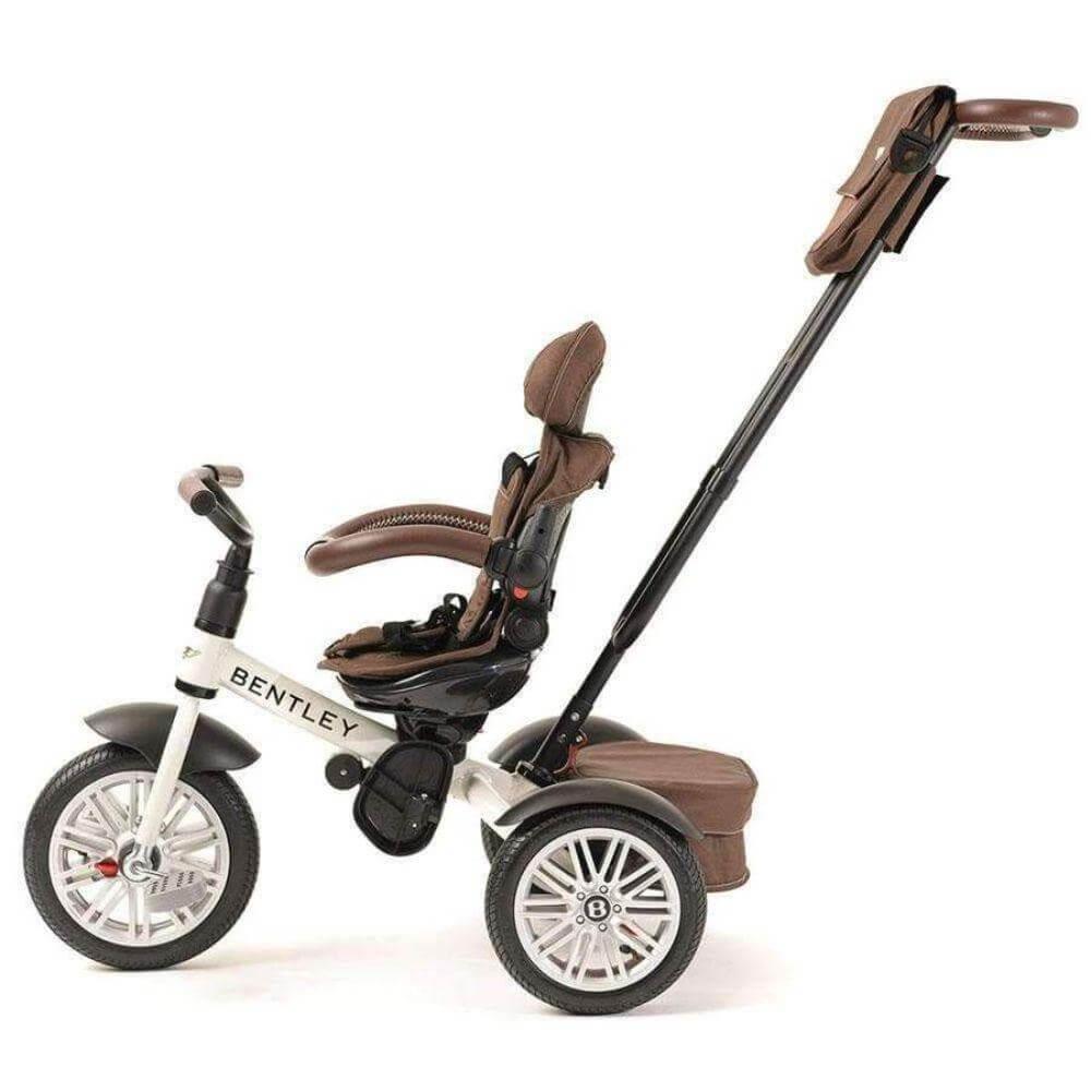 BENTLEY 6-in-1 Baby Tricycle and Stroller - White Satin (Special Edition)