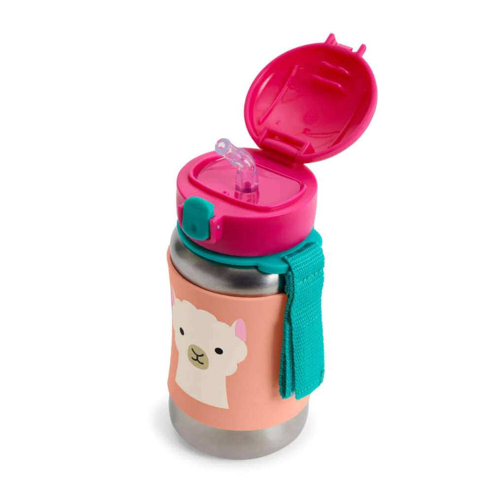 Zoo Stainless Steel Sports Bottle Llama