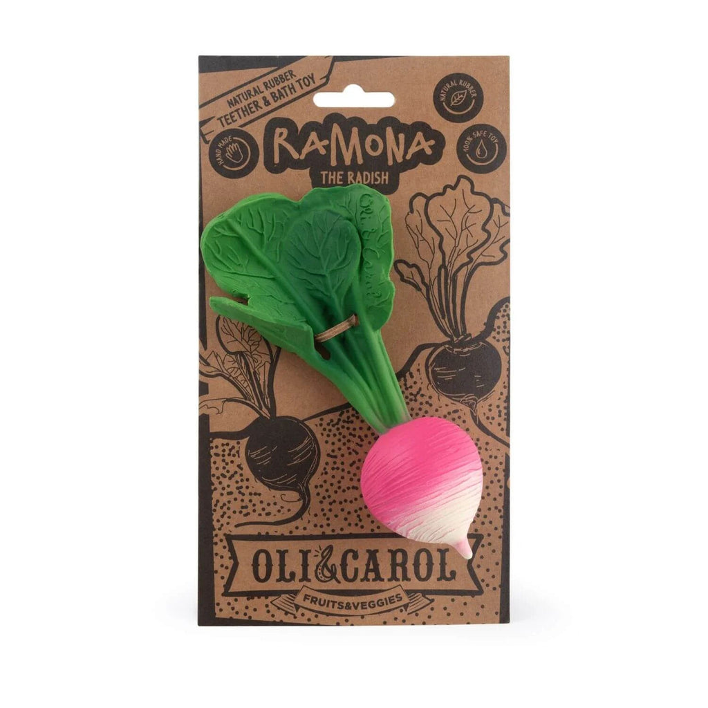 Ramona The Radish Natural Rubber Teether